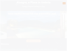 Tablet Screenshot of aplaceinumbria.com